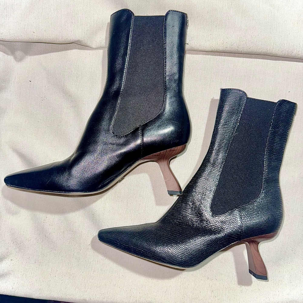 Nine West Sleek Black Heeled Boots